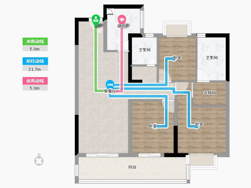 福建省-莆田市-玖玺正荣府-88.00-户型库-动静线