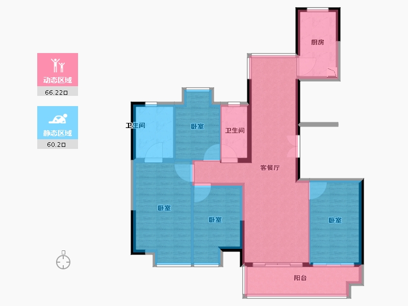 福建省-莆田市-玖玺正荣府-113.99-户型库-动静分区