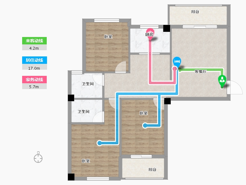 福建省-漳州市-学府1号-92.00-户型库-动静线