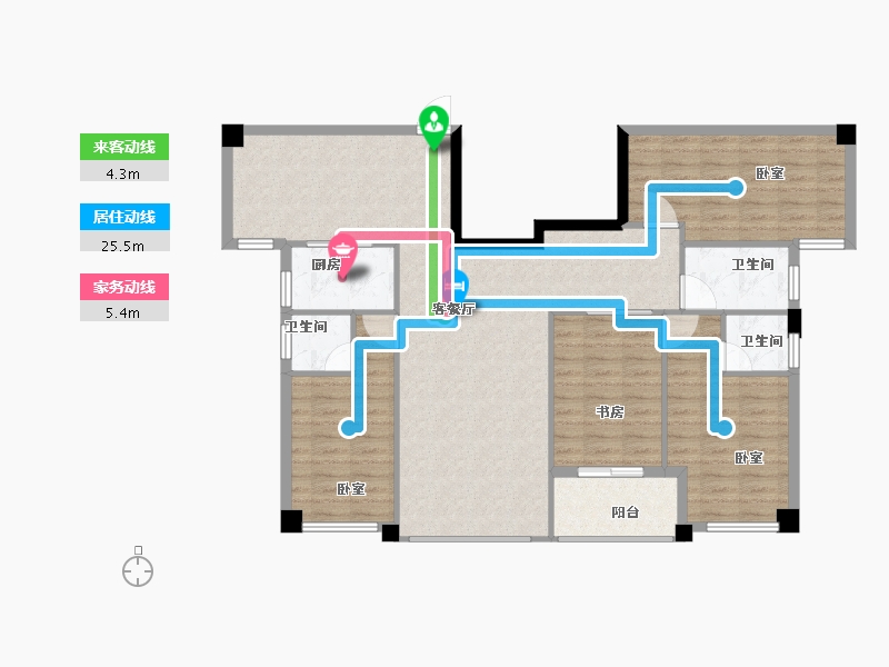 福建省-漳州市-学府1号-112.00-户型库-动静线