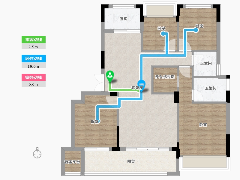 浙江省-衢州市-志城江山郡-92.00-户型库-动静线