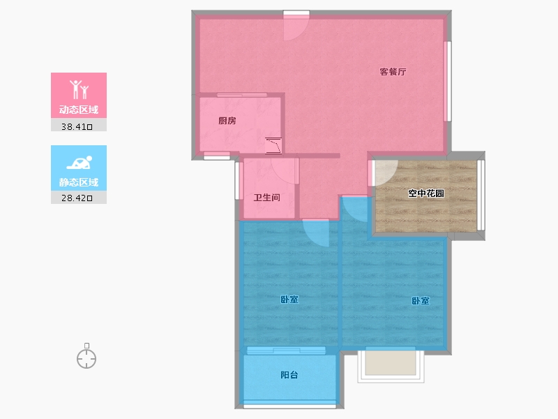 福建省-漳州市-金凯花园-66.78-户型库-动静分区