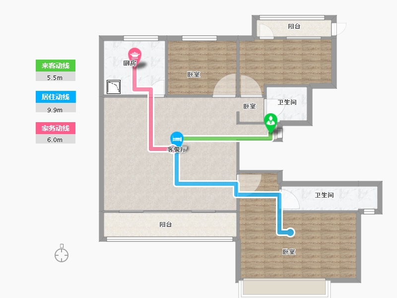 山东省-菏泽市-新洲欧洲城-120.00-户型库-动静线