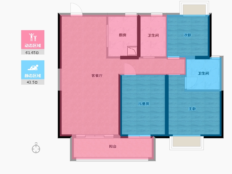 江西省-赣州市-华润·万橡府-94.40-户型库-动静分区