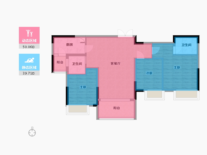 江西省-赣州市-东方君庭-80.00-户型库-动静分区