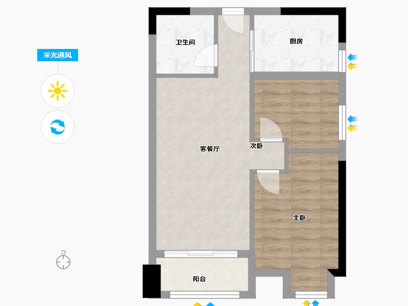 江西省-上饶市-亚琦财富城-53.00-户型库-采光通风