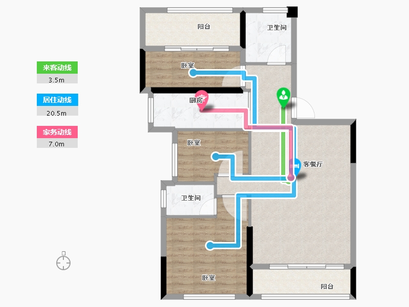 福建省-漳州市-云霄大唐印象-89.00-户型库-动静线