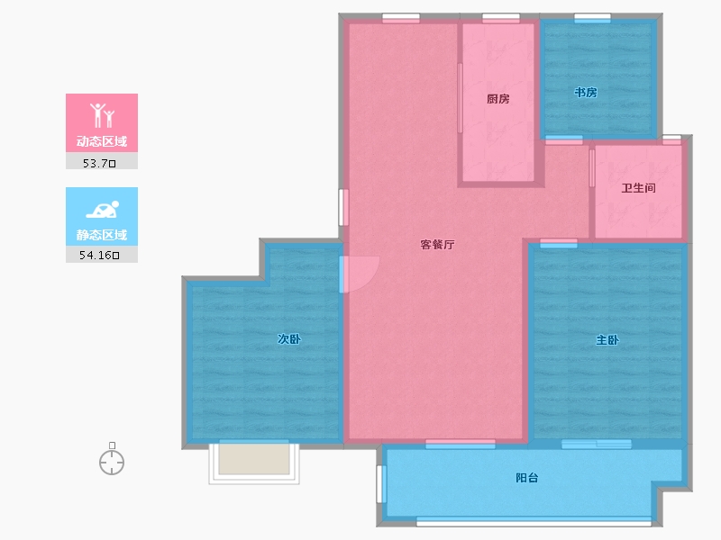 山东省-青岛市-联谊枫林小镇-97.00-户型库-动静分区