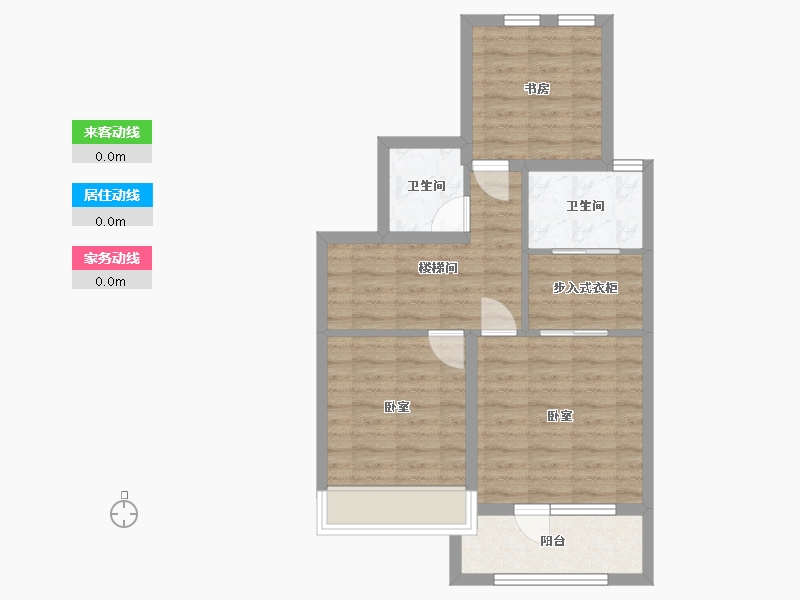 浙江省-湖州市-漾山宸院-60.25-户型库-动静线