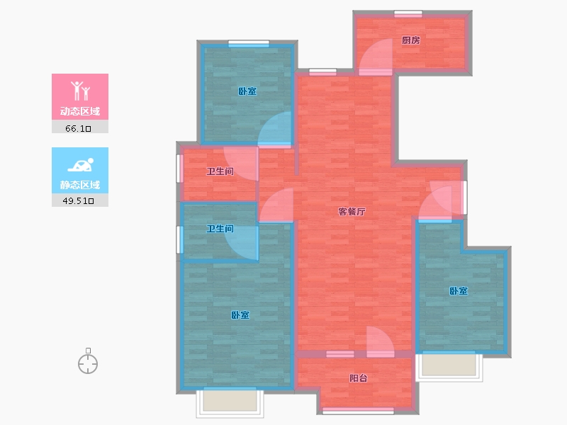 山东省-青岛市-中海樘院-104.01-户型库-动静分区