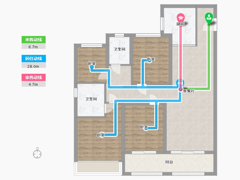 浙江省-温州市-红星温州天铂-97.00-户型库-动静线