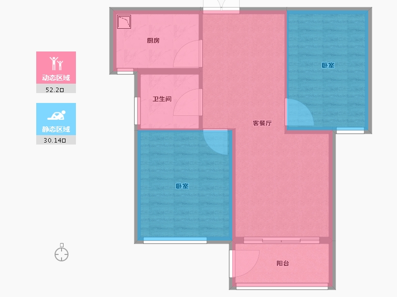 山东省-菏泽市-新洲欧洲城-74.71-户型库-动静分区