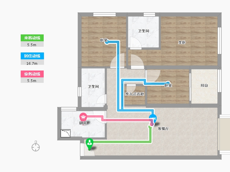 福建省-泉州市-中骏丽景府-78.99-户型库-动静线