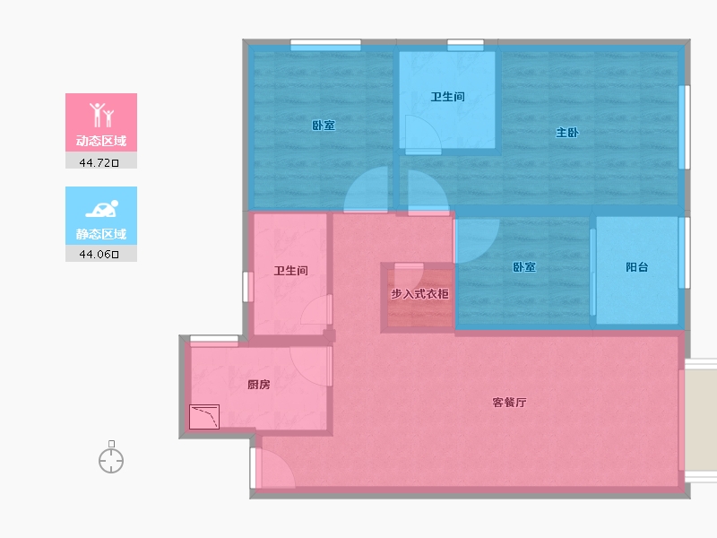 福建省-泉州市-中骏丽景府-78.99-户型库-动静分区