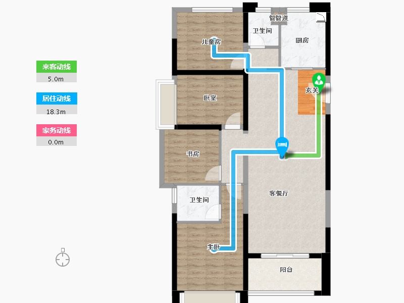 福建省-漳州市-建发玺院-107.16-户型库-动静线