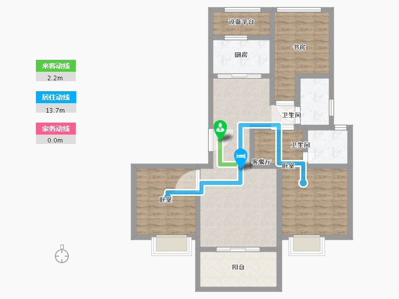 浙江省-温州市-瓯江国际新城-92.00-户型库-动静线