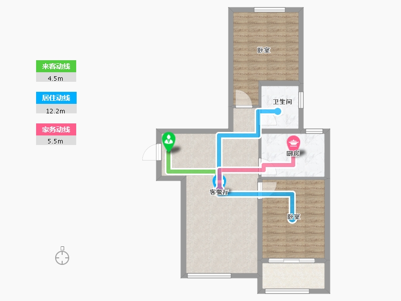 山东省-济南市-三箭瑞景苑-73.99-户型库-动静线