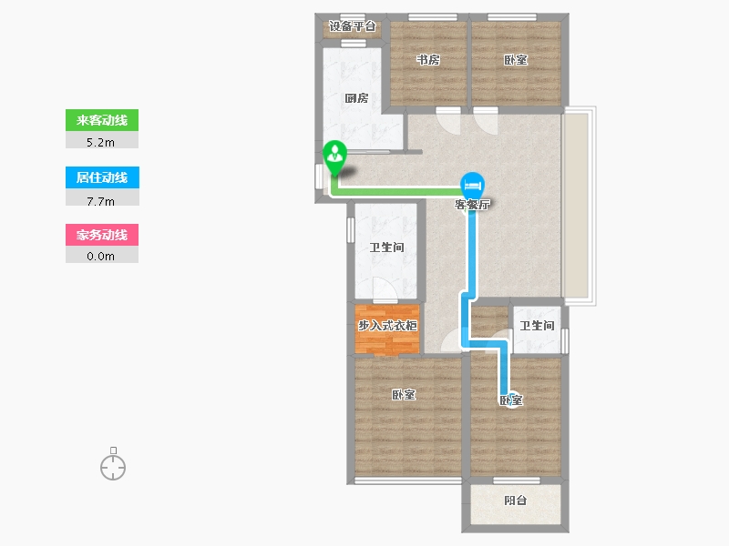 浙江省-湖州市-保利·堂悦-95.01-户型库-动静线