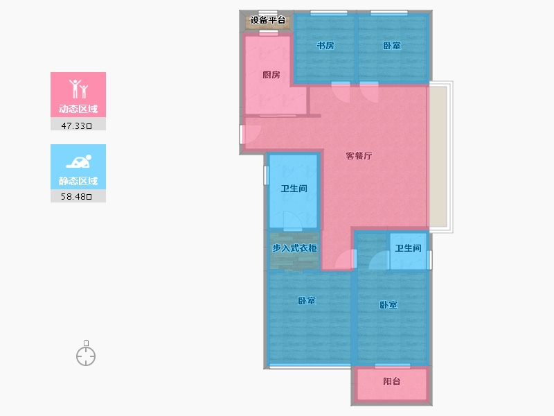 浙江省-湖州市-保利·堂悦-95.01-户型库-动静分区