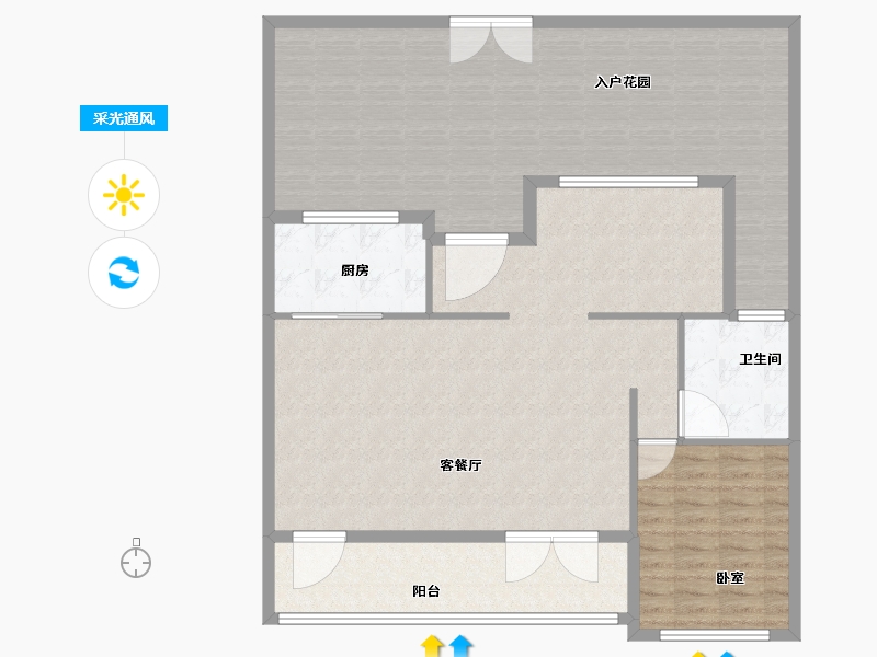 福建省-漳州市-桃李春风-134.00-户型库-采光通风