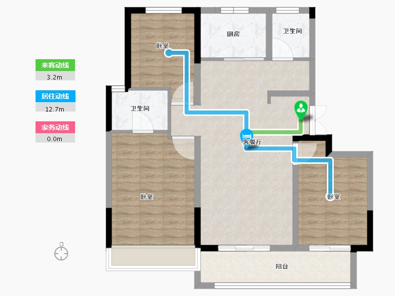 河南省-郑州市-银基国际旅游度假区-91.00-户型库-动静线