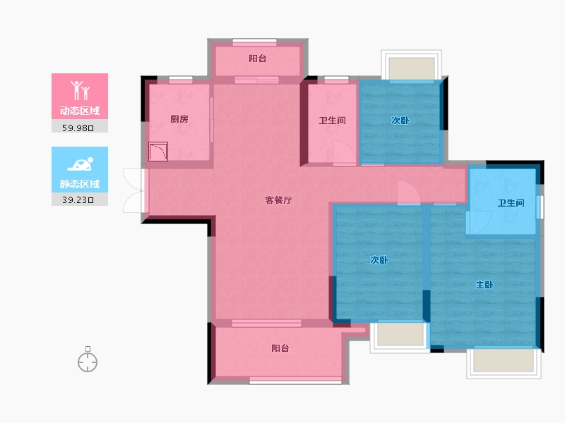 江西省-赣州市-东方君庭-88.00-户型库-动静分区