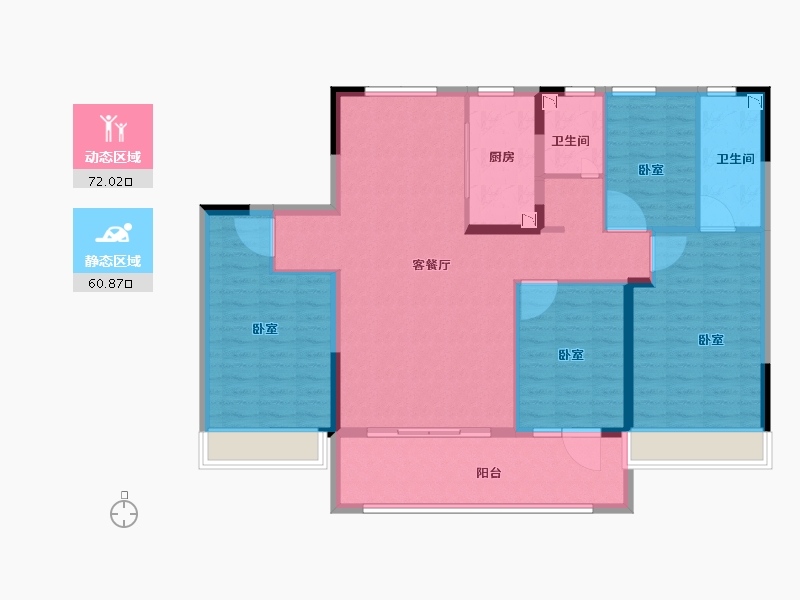 山东省-滨州市-碧桂园恒信·凤栖醴唐-120.00-户型库-动静分区