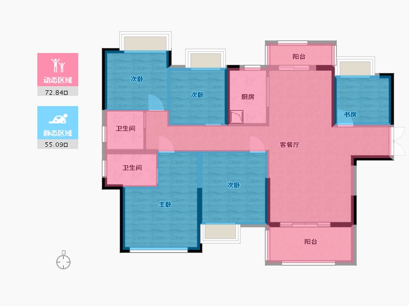 江西省-赣州市-毅德·融城-114.40-户型库-动静分区