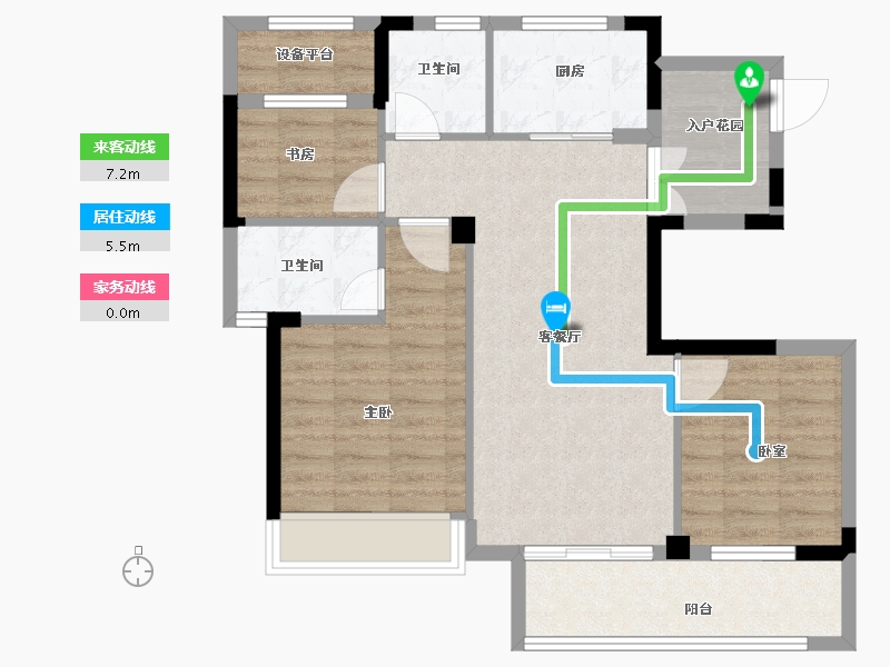 浙江省-衢州市-广和江南里-80.00-户型库-动静线