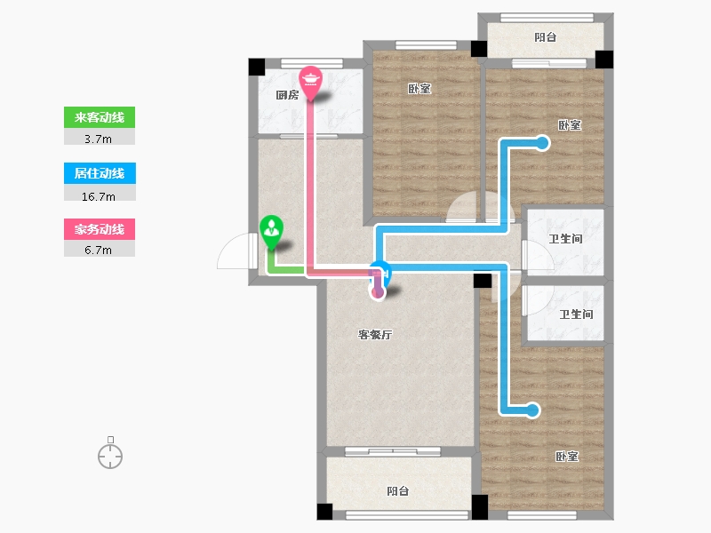 福建省-漳州市-学府1号-94.00-户型库-动静线