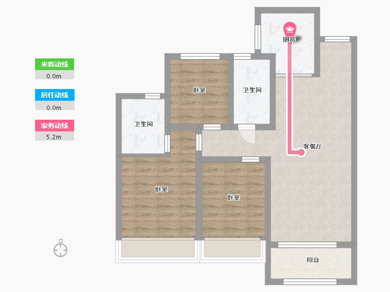 浙江省-温州市-红星温州天铂-78.00-户型库-动静线