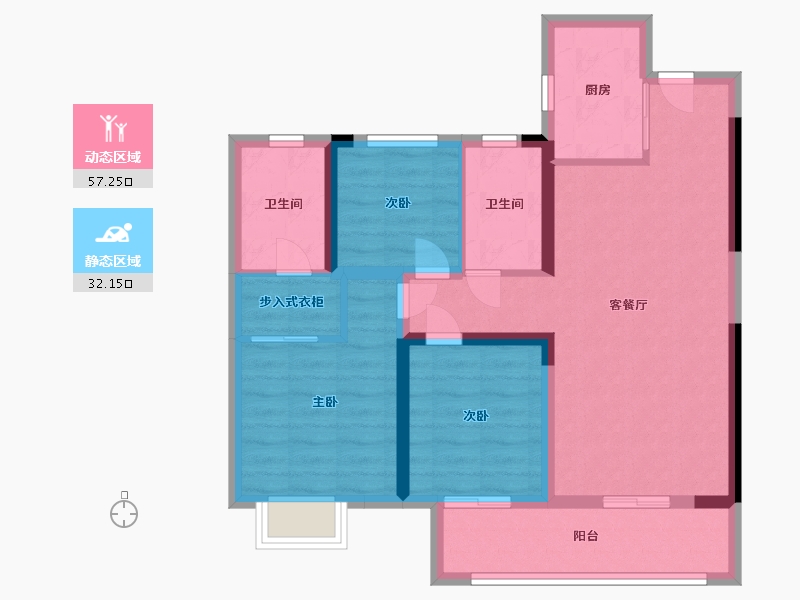 江西省-南昌市-世茂泰禾江南院子-79.00-户型库-动静分区