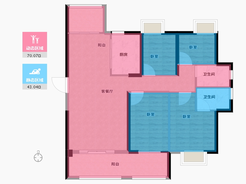 福建省-龙岩市-城发汇金望郡-102.00-户型库-动静分区