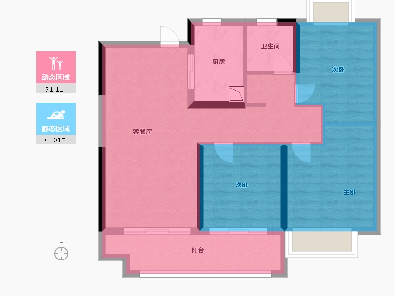 江西省-南昌市-中奥滨江one-74.00-户型库-动静分区