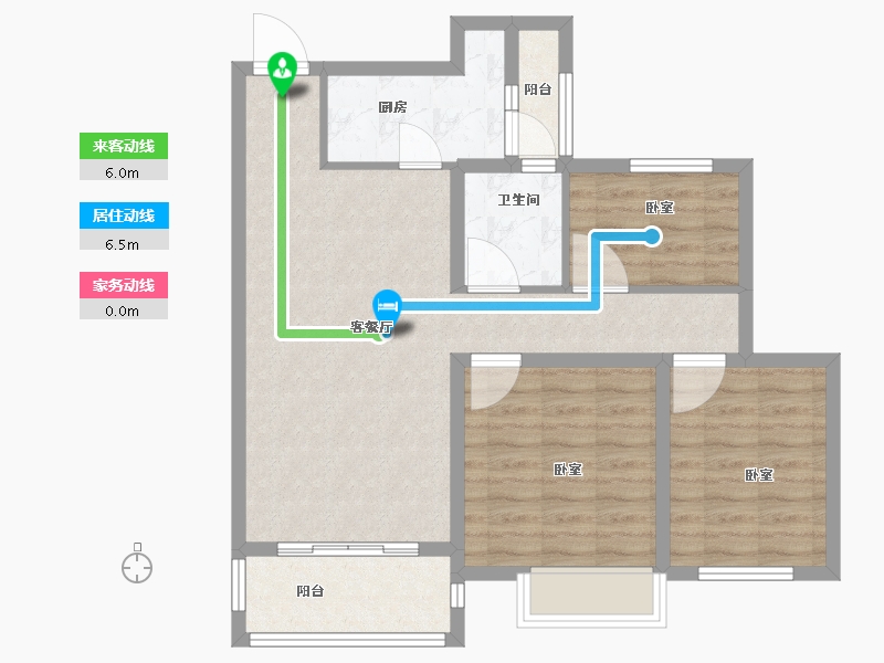 安徽省-芜湖市-信德悦城-78.71-户型库-动静线