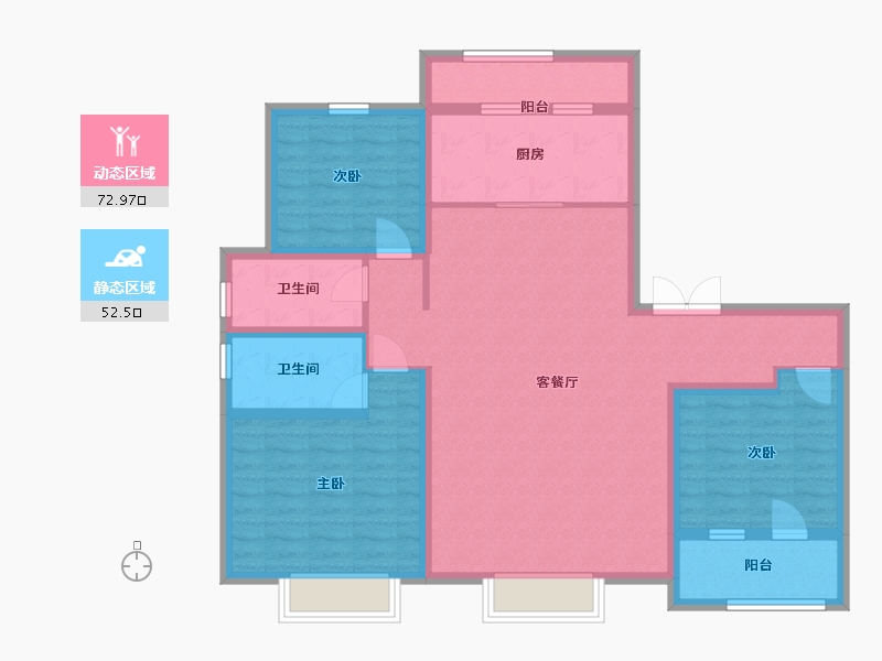 山东省-青岛市-海尔产城创奥园翡翠云城-112.00-户型库-动静分区