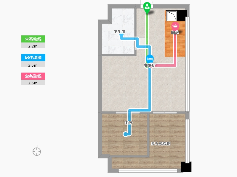 江西省-赣州市-水游城·X公域-49.44-户型库-动静线