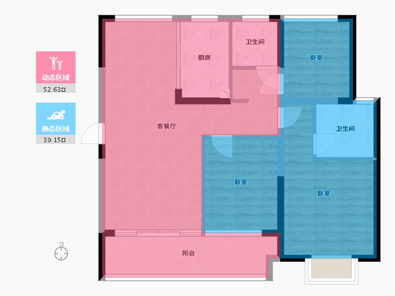 浙江省-湖州市-合生杭州湾国际新城-82.01-户型库-动静分区