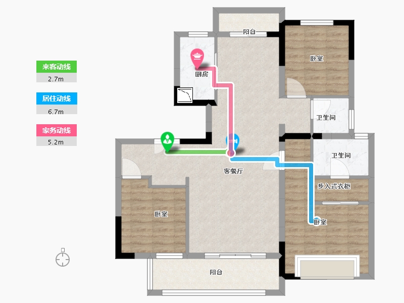 安徽省-合肥市-斌锋当代府MOMΛ-98.00-户型库-动静线