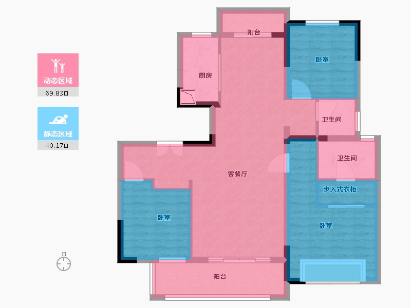 安徽省-合肥市-斌锋当代府MOMΛ-98.00-户型库-动静分区