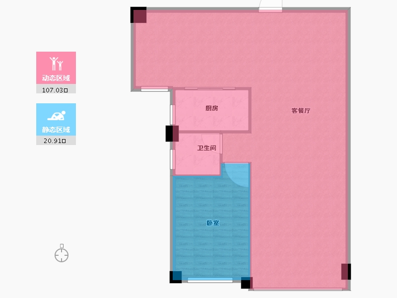 福建省-漳州市-学府1号-120.00-户型库-动静分区