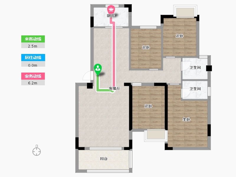 江西省-赣州市-石城状元府-105.72-户型库-动静线