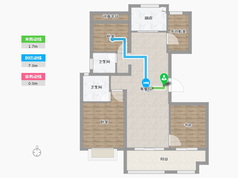 安徽省-合肥市-阳光城悦澜府-98.00-户型库-动静线