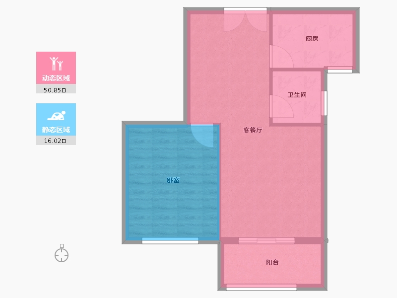 山东省-潍坊市-盛世御景苑-61.00-户型库-动静分区