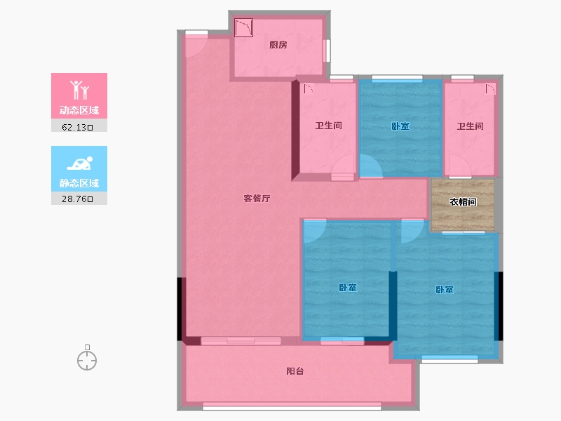 福建省-莆田市-云悦壹号-84.00-户型库-动静分区