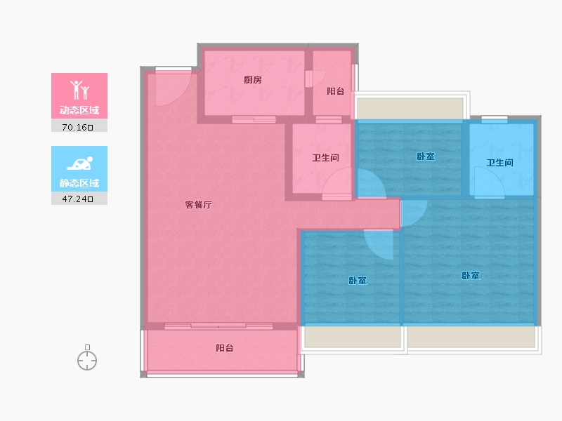 山东省-滨州市-恒大悦珑湾-106.00-户型库-动静分区