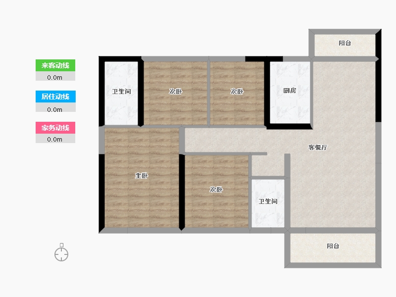 江西省-赣州市-碧桂园豪园-102.40-户型库-动静线