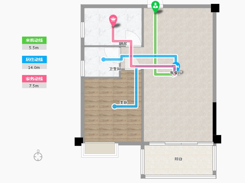 福建省-龙岩市-汀州郡-92.00-户型库-动静线