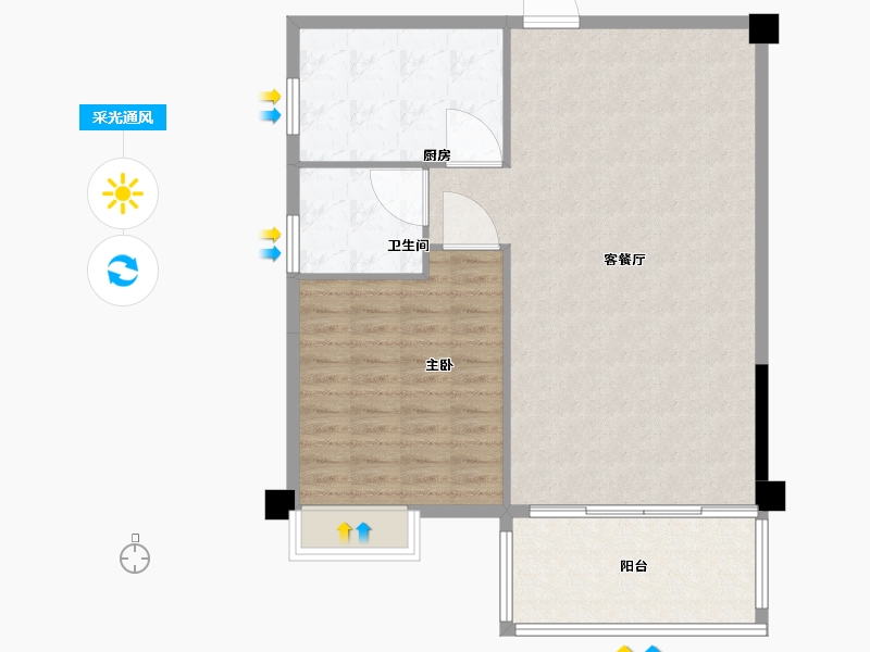 福建省-龙岩市-汀州郡-92.00-户型库-采光通风