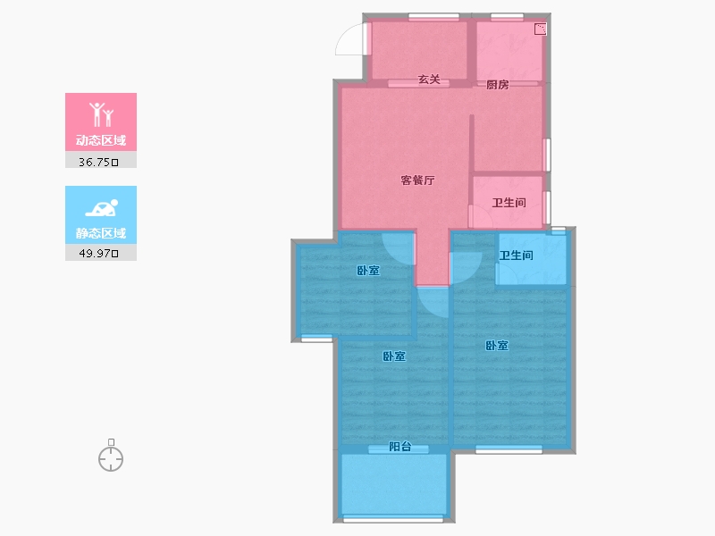 福建省-宁德市-中融中央首府-77.99-户型库-动静分区